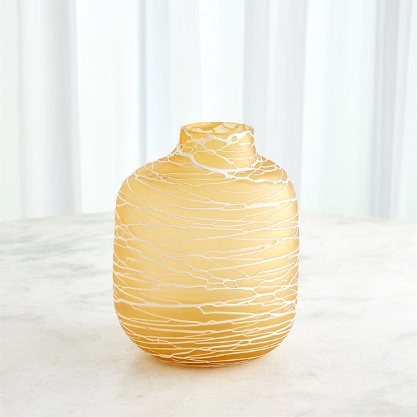 Frosted Stripe Vases, 3 Sizes