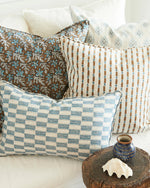 Ramses Tobacco Linen Cushion, 20" x 20"