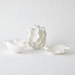 Folios Vase, Matte White, 11.75" H