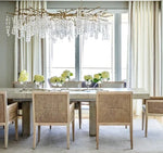 Broderick Extendable Dining Table, Light Driftwood 80" to 120" L