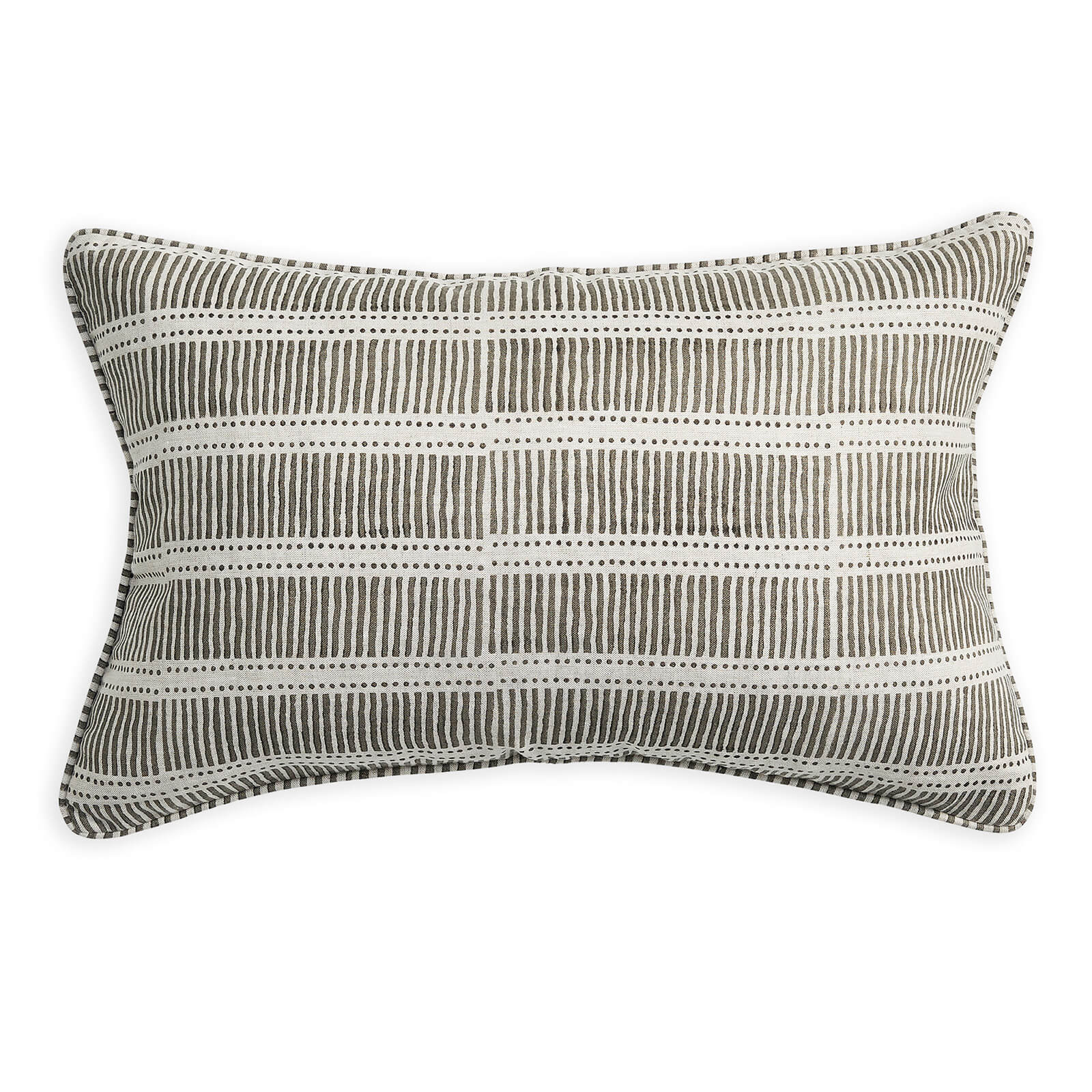 Matches Mud Linen Cushion, 14" x 22"