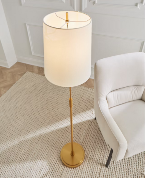 Beckham Classic Floor Lamp, Burnished Brass