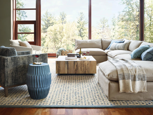 Cielo Stripe Blue Throw, 50" x 70"