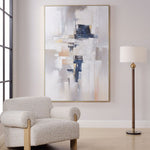 Waterfront Hand Painted Canvas, 49"W x 73"H