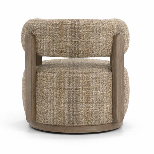 Gaston Swivel Chair, Irving Latte