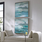 Tranquil State of Mind, Framed Canvas, 2 Styles, 38"W x 38"H