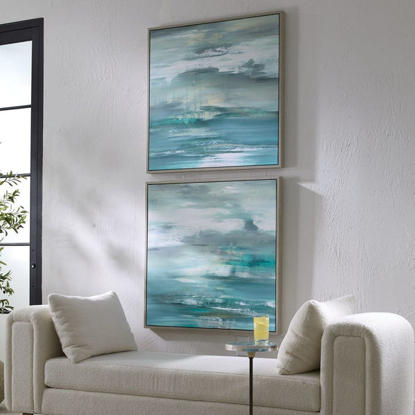 Tranquil State of Mind, Framed Canvas, 2 Styles, 38"W x 38"H