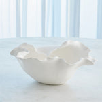 Folios Wide Bowl, Matte White, 14.25" W