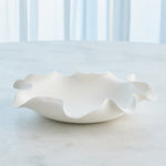 Folios Low Bowl, Matte White, 13.5"W