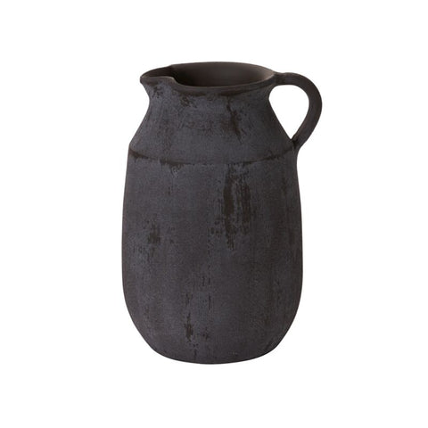 Amphora Jug, Black, 8.5" x 7.75" x 12"