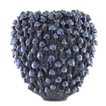 Manitapi Medium Blue Vase, 11.5"H x 11.5"Dia