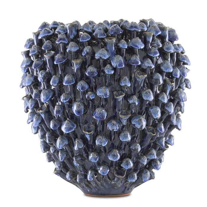 Manitapi Medium Blue Vase, 11.5"H x 11.5"Dia