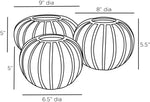 Pompano Vases, 3 Sizes, Sold Separately