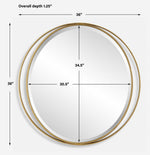 Rhodes Round Mirror, 36"
