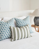 Kesula Slate Linen Cushion, 14" x 22"