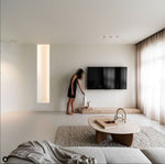 Eden Coffee Table, Light Oak, Travertine, 39.4"Dia × 13.8" H