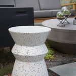 Savana Indoor/Outdoor Stool, White Terrazzo