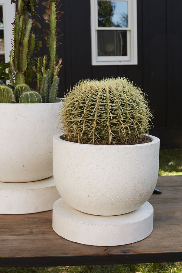 Archer Planter, Stone, 12.25" x 10.75"