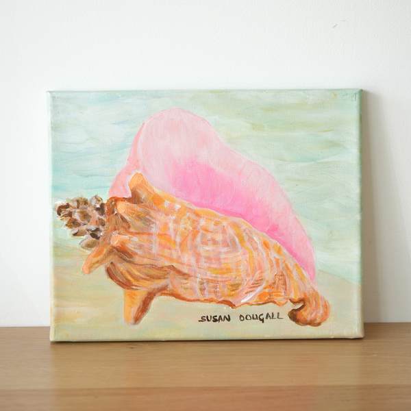 Conch Shell V, Original Art, 10"W x 8"H