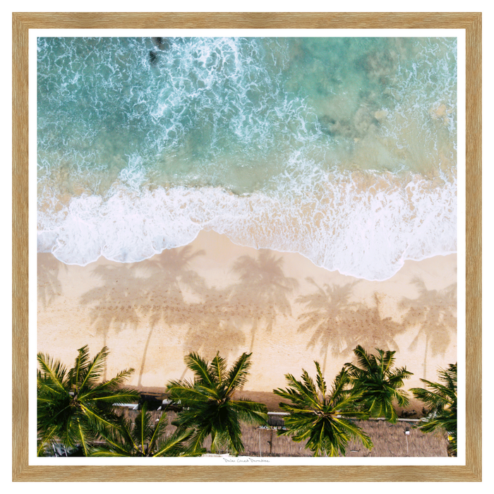 Palm Lined Paradise, 42” x 42”