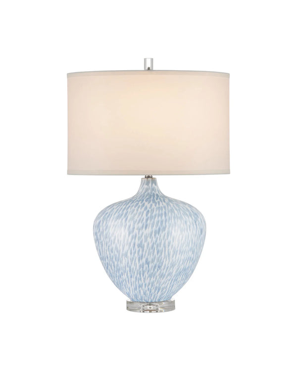 Tinney Blue Table Lamp, 26.25"H