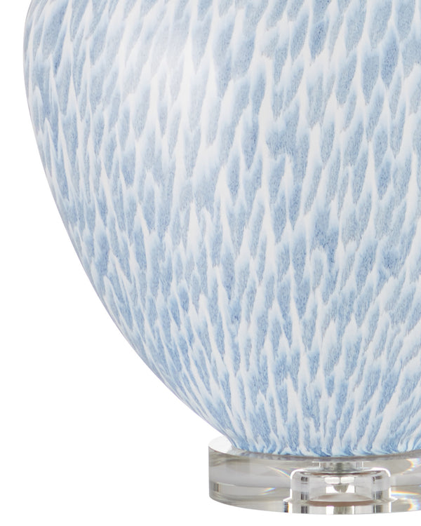 Tinney Blue Table Lamp, 26.25"H