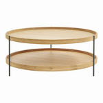 Humla Coffee Table, Light Oak, 35.4"Dia