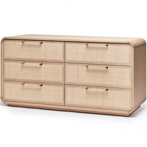 Marsh 6 Drawer Chest, Saddle, 72"W