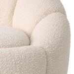 Inger Swivel Chair with Ottoman, Bouclé Cream