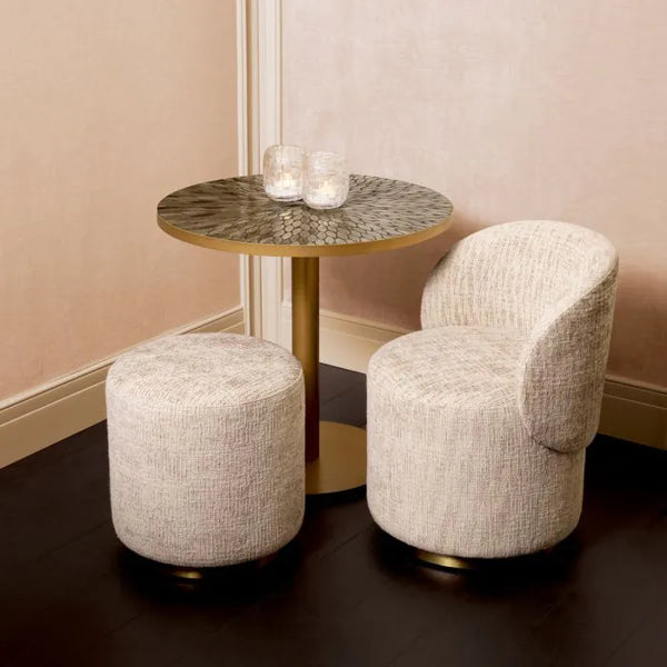 Greer Small Swivel Chair, Creststone Beige