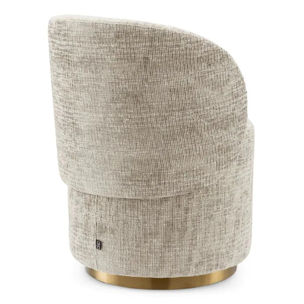 Greer Small Swivel Chair, Creststone Beige