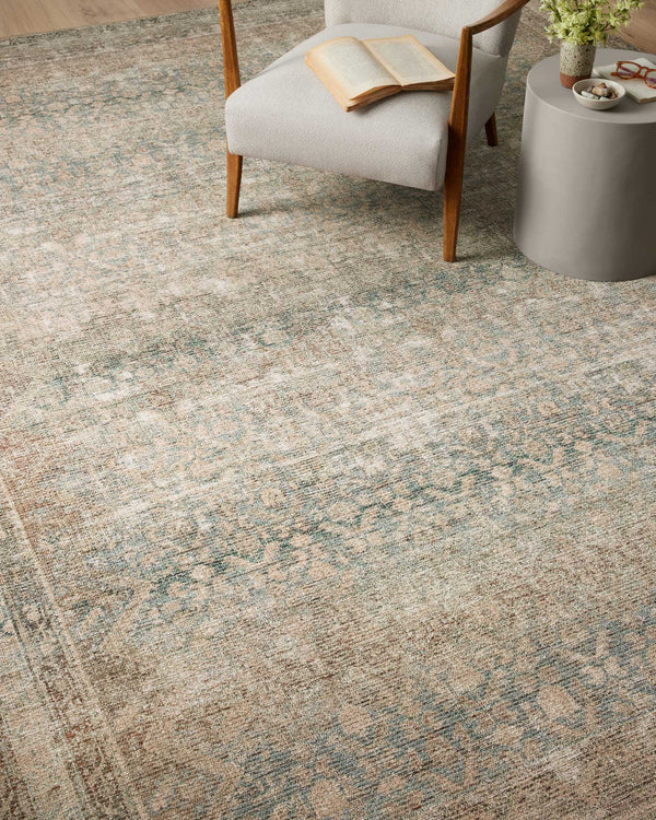 Aubrey Rug, Jade/Natural, AUB-03, Angela Rose x Loloi