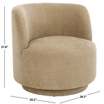 Hayls Swivel Accent Chair, Tan