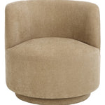 Hayls Swivel Accent Chair, Tan