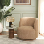Hayls Swivel Accent Chair, Tan