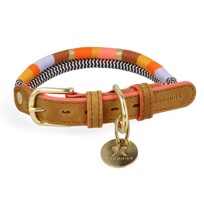 Adjustable Dog Collar, African Twist, 3 Sizes