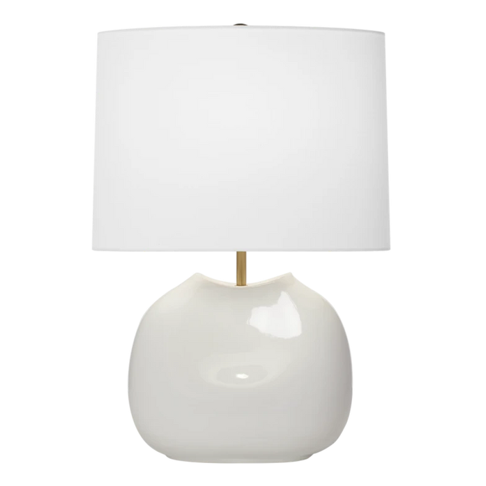 Ulla Medium Table Lamp, Dove Grey Crackle