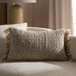 Mellah Angora Lumbar Pillow AGO21, 16" x 24"