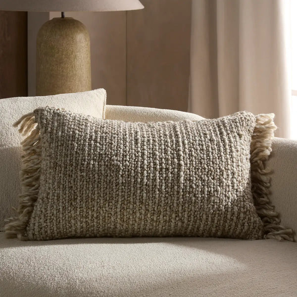 Mellah Angora Lumbar Pillow AGO21, 16" x 24"