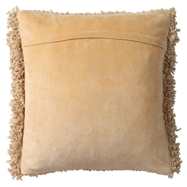 Nisha Angora Pillow AGO26, 20" x 20"