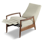 Aston Manual Recliner Chair, Artemis Snow Performance Fabric/Walnut