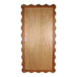 Bonnie Rattan Scallop Frame Floor Length Mirror, 79"H, Natural