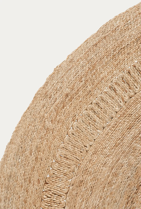 Petunia Round Rug, Natural