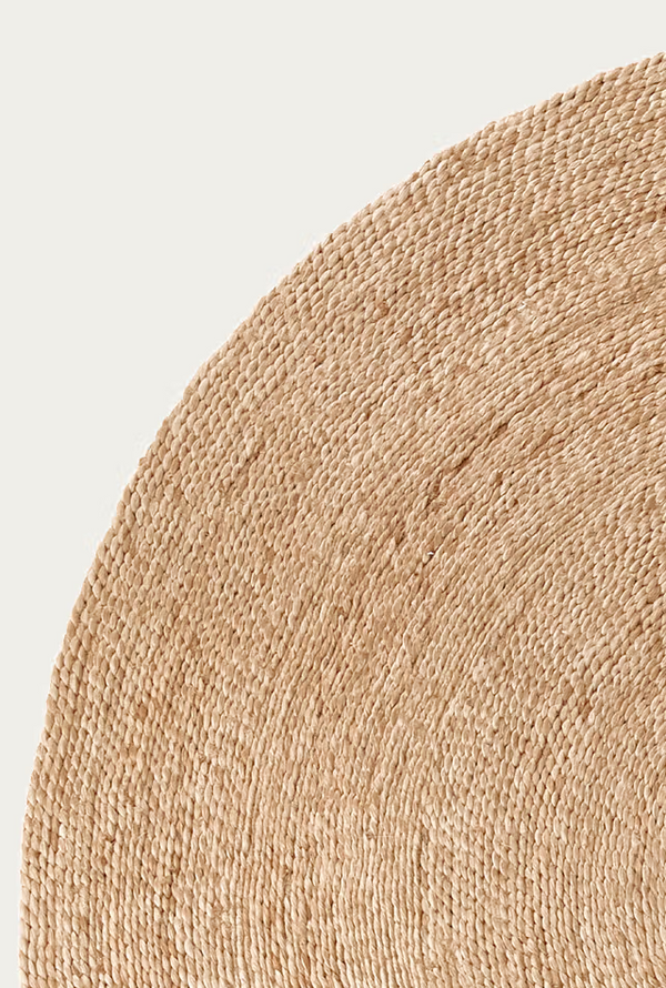 Lucine Nook Round Rug, Natural