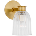 Asalea Single Sconce, Hand-Rubbed Antique Brass