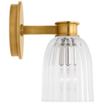 Asalea Single Sconce, Hand-Rubbed Antique Brass