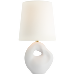 Adria 16" Table Lamp, Plaster White