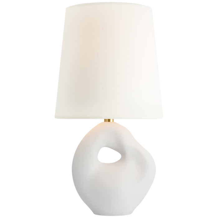 Adria 16" Table Lamp, Plaster White