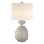 Gannet Table Lamp, Bone Craquelure, 29.25"H