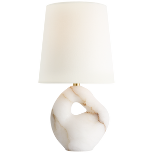 Adria 16" Table Lamp, Alabaster